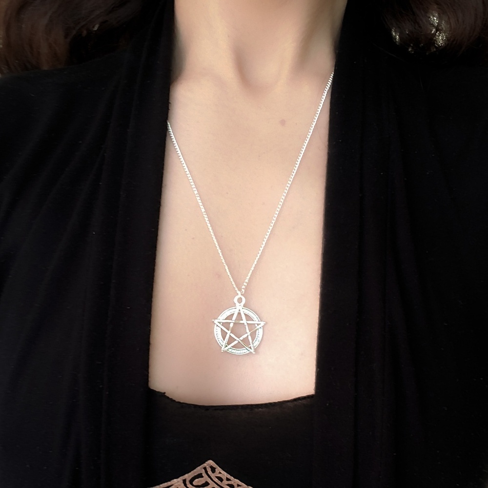 Silver Pentagram Necklace